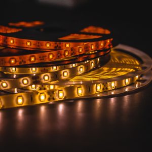 stack-of-led-lights-in-flexible-lighting-strips-rolled-up